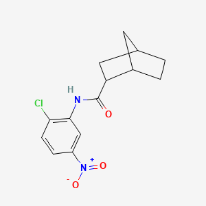 molecular formula C14H15ClN2O3 B5239595 N-(2-chloro-5-nitrophenyl)bicyclo[2.2.1]heptane-2-carboxamide 