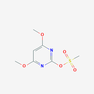 molecular formula C7H10N2O5S B052407 4,6-Dimethoxypyrimidin-2-yl methanesulfonate CAS No. 120259-57-6