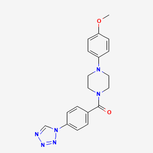 molecular formula C19H20N6O2 B5240720 1-(4-METHOXYPHENYL)-4-[4-(1H-1,2,3,4-TETRAZOL-1-YL)BENZOYL]PIPERAZINE 