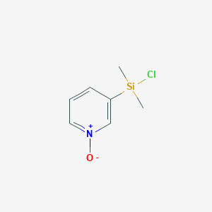 molecular formula C7H10ClNOSi B052410 Chloro-dimethyl-(1-oxidopyridin-1-ium-3-yl)silane CAS No. 125186-98-3