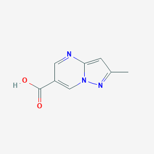 molecular formula C8H7N3O2 B052412 2-Methylpyrazolo[1,5-a]pyrimidine-6-carboxylic acid CAS No. 739364-95-5