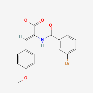 molecular formula C18H16BrNO4 B5241367 methyl (Z)-2-[(3-bromobenzoyl)amino]-3-(4-methoxyphenyl)prop-2-enoate 
