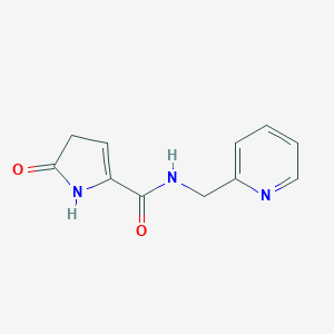 molecular formula C11H11N3O2 B052425 N-(2-Pyridylmethyl)-2-pyrrolidone-5-carboxylate CAS No. 124277-35-6