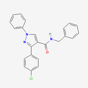 N-benzyl-3-(4-chlorophenyl)-1-phenyl-1H-pyrazole-4-carboxamide