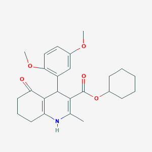 cyclohexyl 4-(2,5-dimethoxyphenyl)-2-methyl-5-oxo-1,4,5,6,7,8-hexahydro-3-quinolinecarboxylate