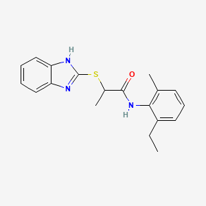 2-(1H-benzimidazol-2-ylthio)-N-(2-ethyl-6-methylphenyl)propanamide