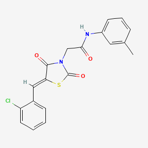 2-[5-(2-chlorobenzylidene)-2,4-dioxo-1,3-thiazolidin-3-yl]-N-(3-methylphenyl)acetamide