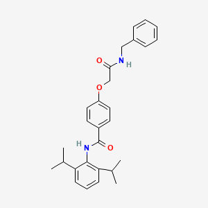 4-[2-(benzylamino)-2-oxoethoxy]-N-(2,6-diisopropylphenyl)benzamide