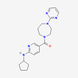 N-cyclopentyl-5-{[4-(2-pyrimidinyl)-1,4-diazepan-1-yl]carbonyl}-2-pyridinamine