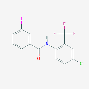 N-[4-chloro-2-(trifluoromethyl)phenyl]-3-iodobenzamide