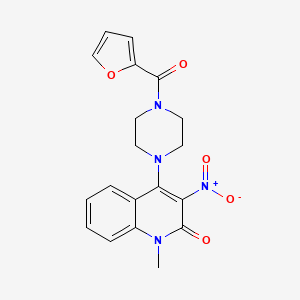 4-[4-(2-furoyl)-1-piperazinyl]-1-methyl-3-nitro-2(1H)-quinolinone