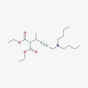 molecular formula C20H35NO4 B5242771 diethyl [4-(dibutylamino)-1-methyl-2-butyn-1-yl]malonate 