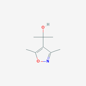 molecular formula C8H13NO2 B052431 2-(3,5-Dimethyl-1,2-oxazol-4-yl)propan-2-ol CAS No. 117525-34-5