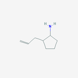 molecular formula C8H15N B052443 2-(Prop-2-en-1-yl)cyclopentan-1-amine CAS No. 120871-54-7