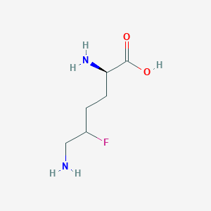 molecular formula C6H13FN2O2 B052445 (2R)-2,6-Diamino-5-fluorohexanoic acid CAS No. 118101-17-0