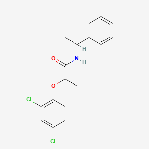 molecular formula C17H17Cl2NO2 B5245364 2-(2,4-dichlorophenoxy)-N-(1-phenylethyl)propanamide 