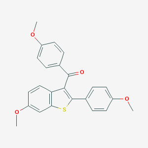 molecular formula C24H20O4S B052465 LY88074 Trimethyl ether CAS No. 63675-87-6