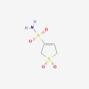 molecular formula C4H7NO4S2 B052466 1,1-Dioxo-2,5-dihydrothiophene-3-sulfonamide CAS No. 125287-43-6