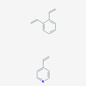 molecular formula C17H17N B052470 Pyridine, 4-ethenyl-, polymer with diethenylbenzene CAS No. 9017-40-7