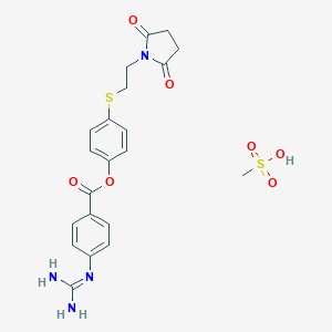 molecular formula C21H24N4O7S2 B052478 Patamostat mesilate CAS No. 114568-32-0