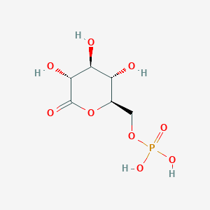 molecular formula C6H11O9P B052480 D-葡萄糖-1,5-内酯-6-磷酸 CAS No. 2641-81-8