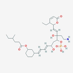 molecular formula C32H52NO10P B052482 磷酸乳糖霉素 F CAS No. 122856-30-8