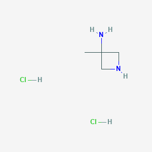 molecular formula C4H12Cl2N2 B052484 3-Methylazetidin-3-amine dihydrochloride CAS No. 124668-47-9