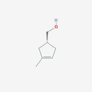 molecular formula C7H12O B052486 [(1R)-3-Methylcyclopent-3-en-1-yl]methanol CAS No. 121467-64-9