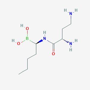 molecular formula C9H22BN3O3 B524896 Dab-boro-Nle 