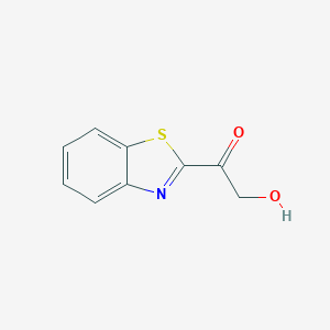 molecular formula C9H7NO2S B052495 2-(Hydroxyacetyl)benzothiazole CAS No. 122229-28-1