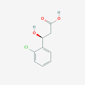 molecular formula C9H9ClO3 B052496 (betaS)-2-Chloro-beta-hydroxybenzenepropanoic Acid CAS No. 914086-00-3