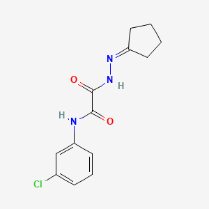 molecular formula C13H14ClN3O2 B5249734 N-(3-chlorophenyl)-2-(2-cyclopentylidenehydrazino)-2-oxoacetamide 