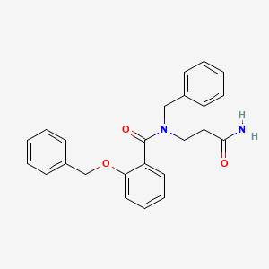 molecular formula C24H24N2O3 B5249792 N-(3-amino-3-oxopropyl)-N-benzyl-2-(benzyloxy)benzamide 