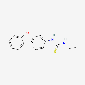 molecular formula C15H14N2OS B5250057 N-dibenzo[b,d]furan-3-yl-N'-ethylthiourea 