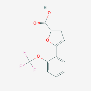 molecular formula C12H7F3O4 B052508 5-[2-(Trifluoromethoxy)phenyl]-2-Furoic Acid 
