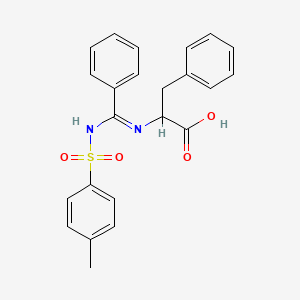 molecular formula C23H22N2O4S B5251767 N-[(Z)-{[(4-methylphenyl)sulfonyl]imino}(phenyl)methyl]phenylalanine 