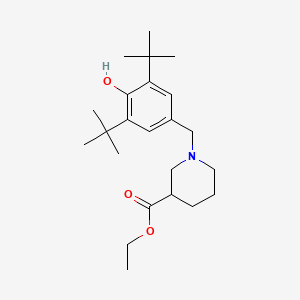 molecular formula C23H37NO3 B5251807 ethyl 1-(3,5-di-tert-butyl-4-hydroxybenzyl)-3-piperidinecarboxylate 