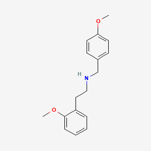 molecular formula C17H21NO2 B5252088 (4-methoxybenzyl)[2-(2-methoxyphenyl)ethyl]amine 