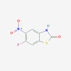 molecular formula C7H3FN2O3S B052535 6-fluoro-5-nitro-2(3H)-benzothiazolone CAS No. 111332-15-1