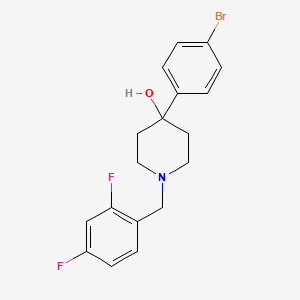 molecular formula C18H18BrF2NO B5253587 4-(4-bromophenyl)-1-(2,4-difluorobenzyl)-4-piperidinol 