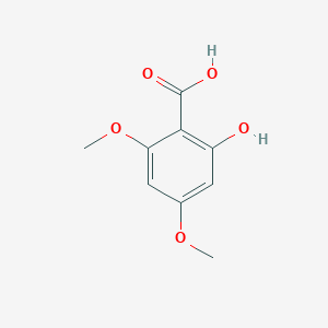 molecular formula C9H10O5 B052542 2-Hydroxy-4,6-dimethoxybenzoic acid CAS No. 3187-19-7