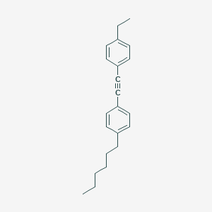 molecular formula C22H26 B052549 1-Ethyl-4-[2-(4-n-hexylphenyl)ethynyl]benzene CAS No. 117923-34-9