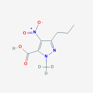 4-Nitro-5-propyl-2-(trideuteriomethyl)pyrazole-3-carboxylic acid