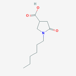 1-Hexyl-5-oxopyrrolidine-3-carboxylic acid