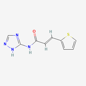 molecular formula C9H8N4OS B5256707 3-(2-thienyl)-N-1H-1,2,4-triazol-3-ylacrylamide 