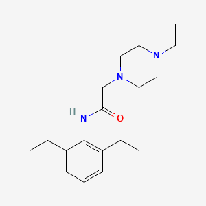 molecular formula C18H29N3O B5256938 N-(2,6-diethylphenyl)-2-(4-ethylpiperazin-1-yl)acetamide 