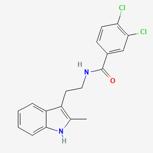 B5257039 3,4-dichloro-N-[2-(2-methyl-1H-indol-3-yl)ethyl]benzamide CAS No. 442633-01-4