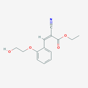 molecular formula C14H15NO4 B5257488 ethyl (Z)-2-cyano-3-[2-(2-hydroxyethoxy)phenyl]prop-2-enoate CAS No. 418785-96-3