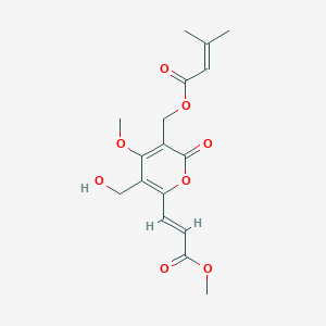 molecular formula C17H20O8 B052575 Macrophin CAS No. 115722-21-9