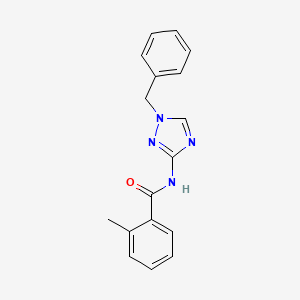 molecular formula C17H16N4O B5257559 N-(1-benzyl-1H-1,2,4-triazol-3-yl)-2-methylbenzamide 